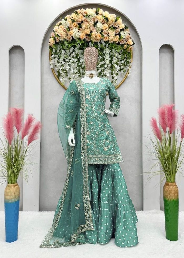 Mehendi Special Sharara Set - Image 2