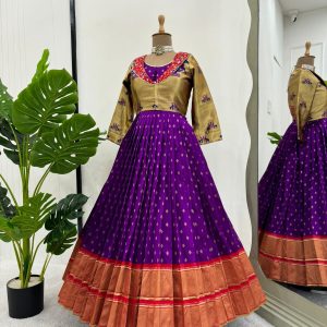 Anarkali Gown with Koti