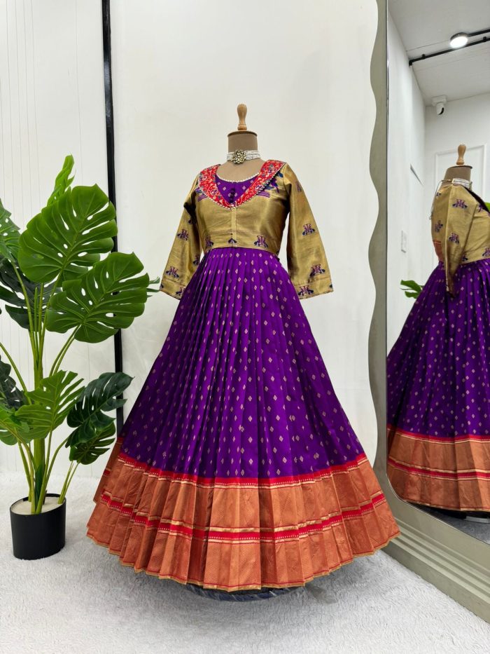 Anarkali Gown with Koti