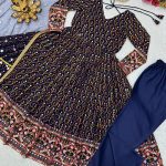 Fully Embroidered Anarkali Set