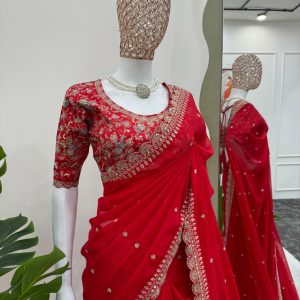 Embroidered Saree - Image 26