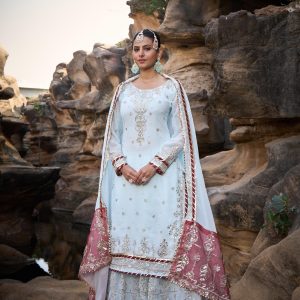 Heavy Thread Work Sharara Set - Image 19
