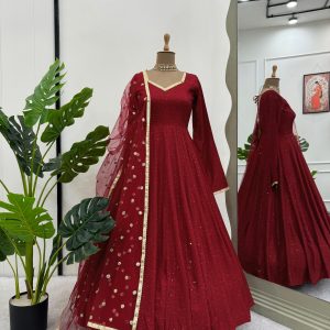 Crochet Work Anarkali - Image 2