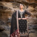 Heavy Thread Work Sharara Set