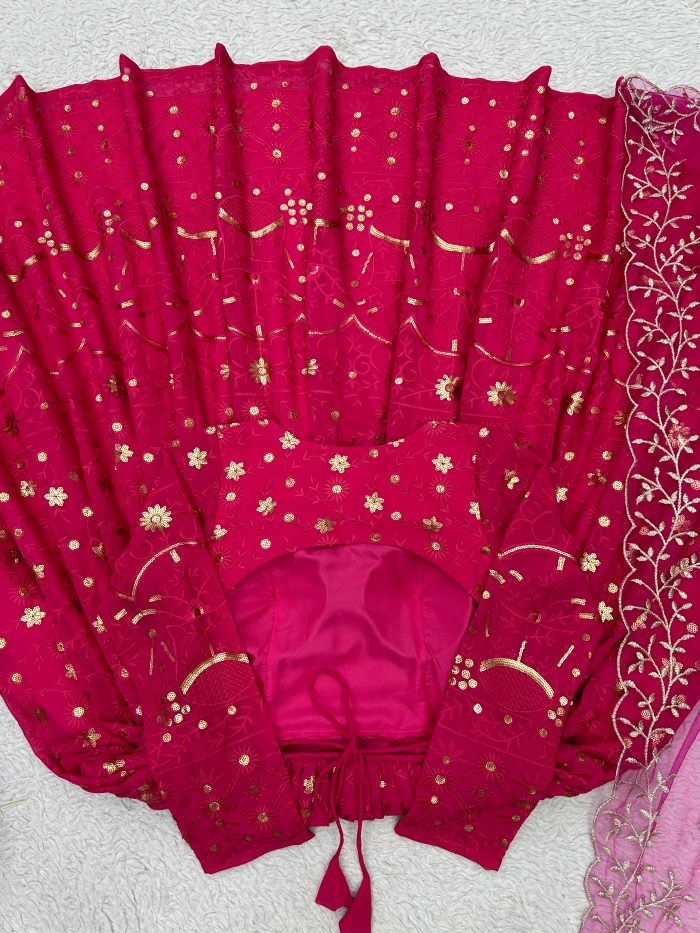 Lucknowi Anarkali with Dupatta - Image 10