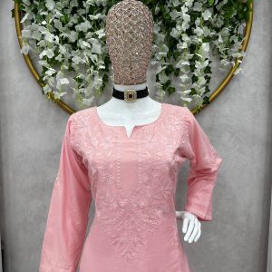 Chikan Rayon Kurta Set - Image 2