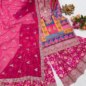 Karachi Work Sharara Set - Image 7
