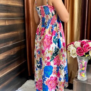 Floral Smocked Dress - Image 3