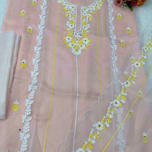 Pastel Kurta Set with Dupatta - Image 5