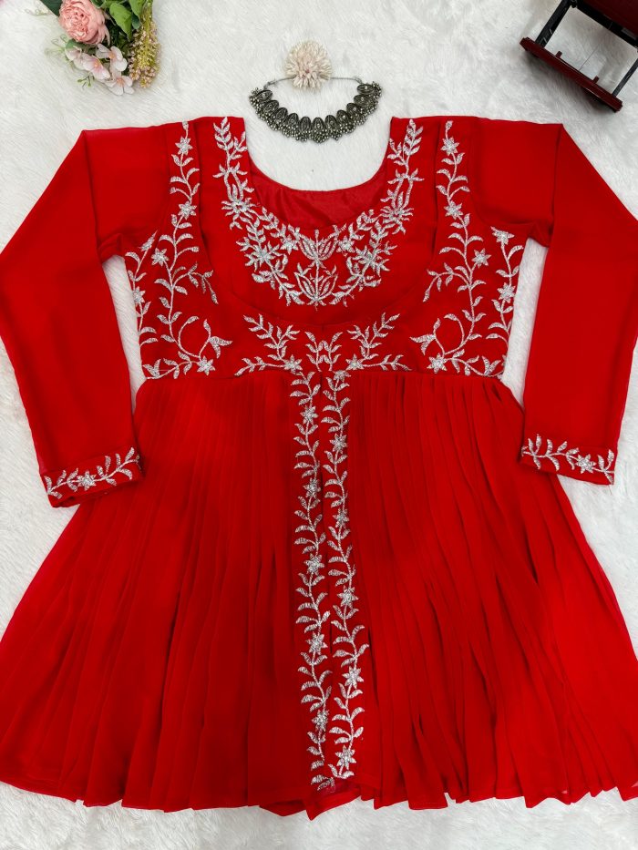 Red Sharara Set - Image 7