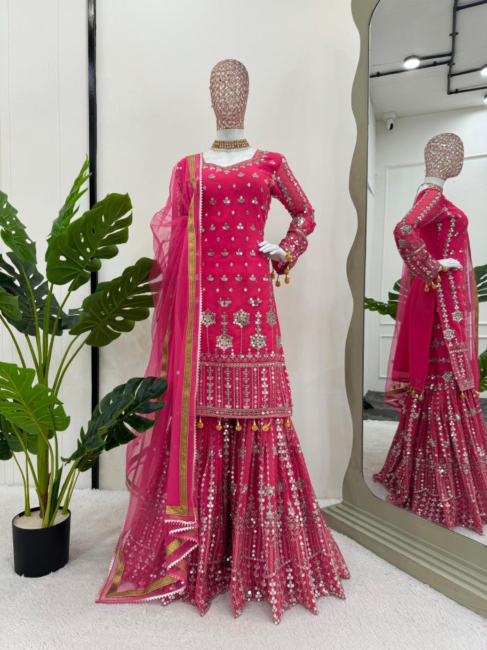 Embroidery Work Sharara Set