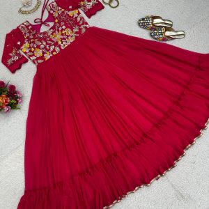 Thread and Sequins Work Anarkali - Image 18