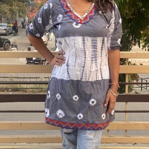 Deepika Padukone Inspired Tie and Dye Tunic Dress - Image 5