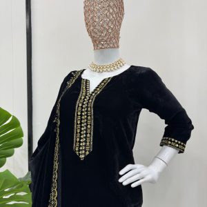 Black Velvet Suit - Image 7