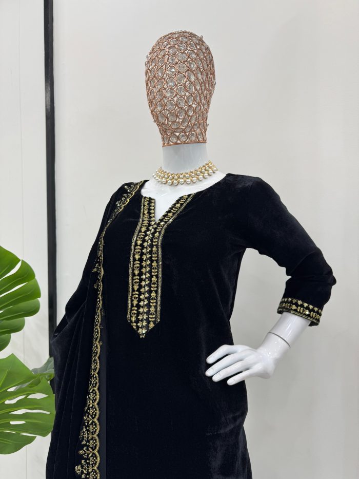 Black Velvet Suit - Image 7