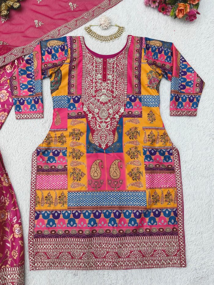 Karachi Work Sharara Set - Image 4