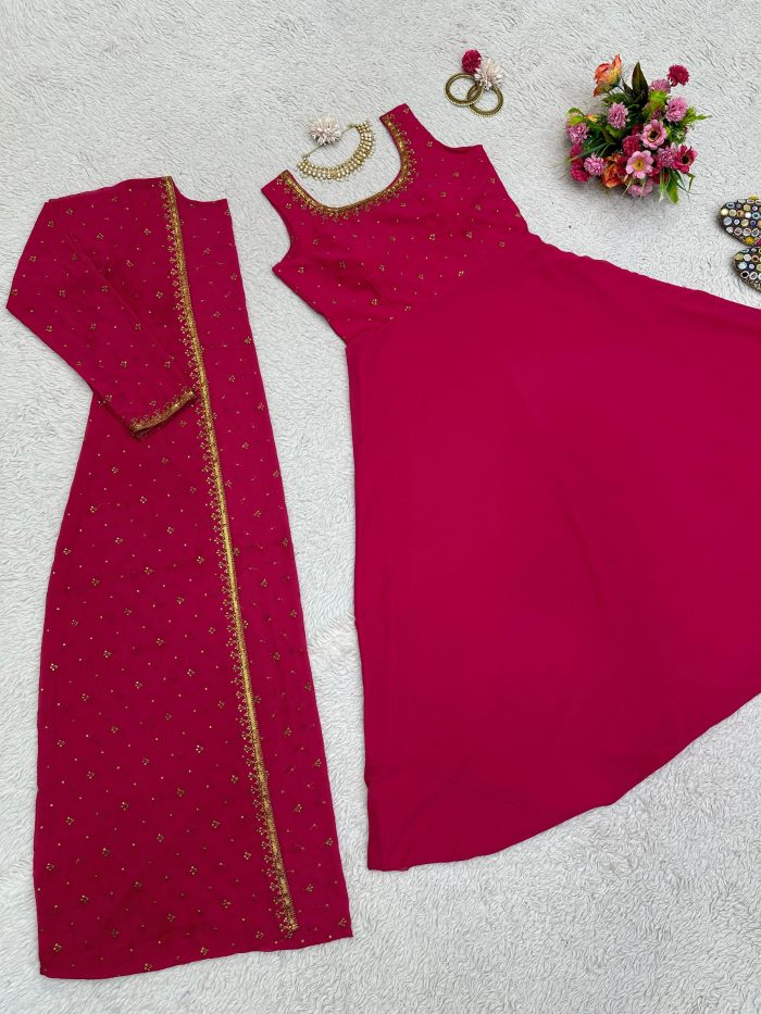 Anarkali with Shrug - Image 14