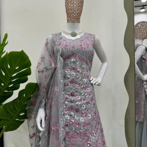 Designer Cocktail Sharara Set - Image 5