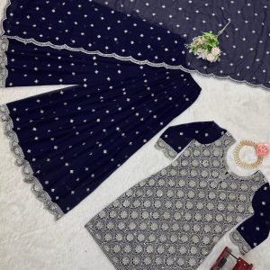 Sequins Work Sharara Set - Image 7