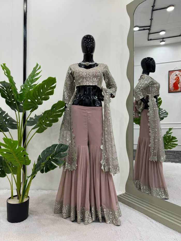 Crop Top with Sharara - Image 2