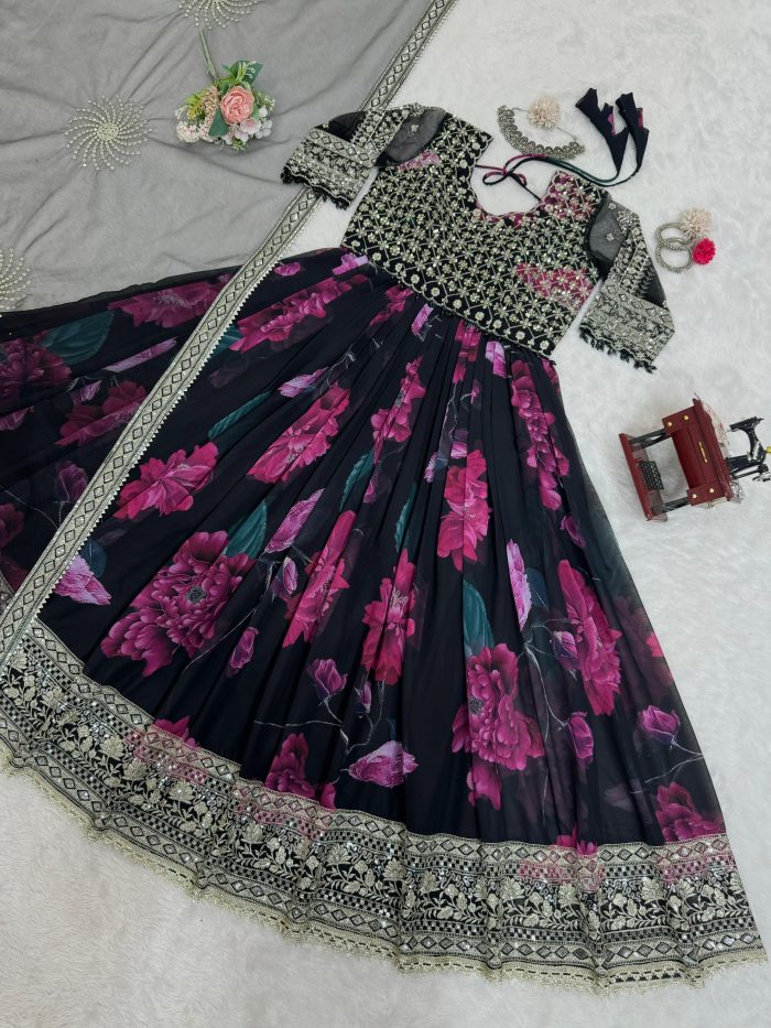 Embroidered Anarkali - Image 8