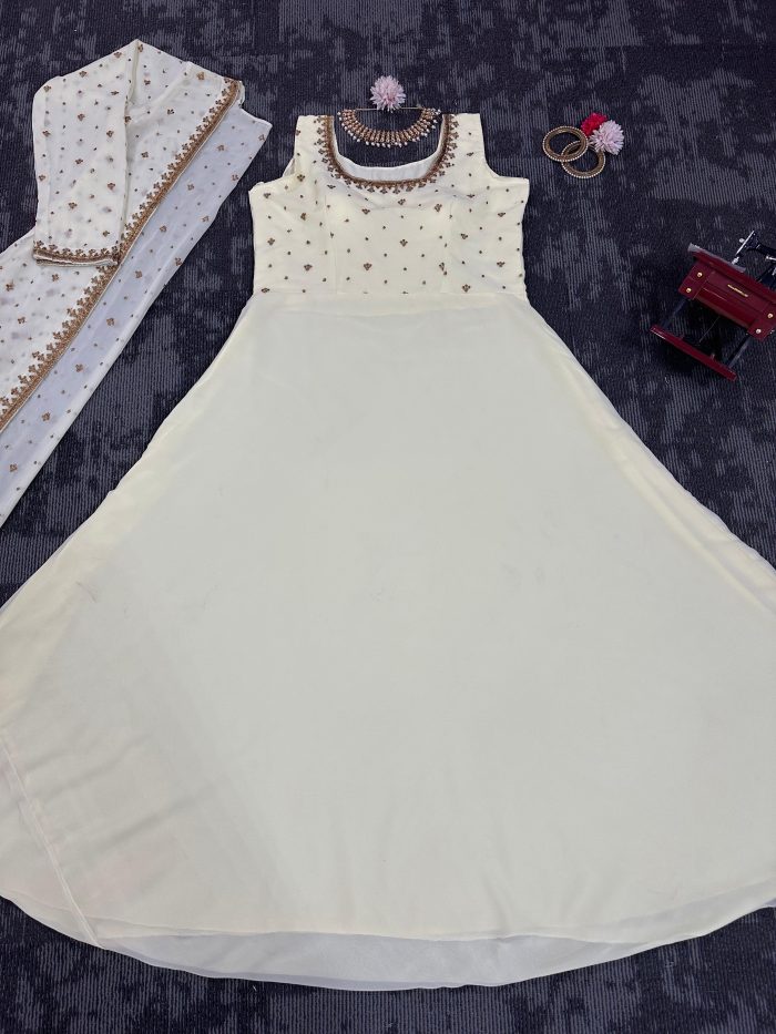 Anarkali with Shrug - Image 19