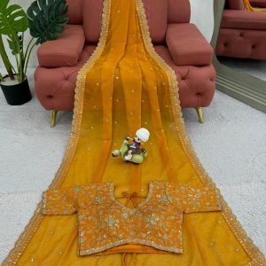 Embroidered Saree - Image 22