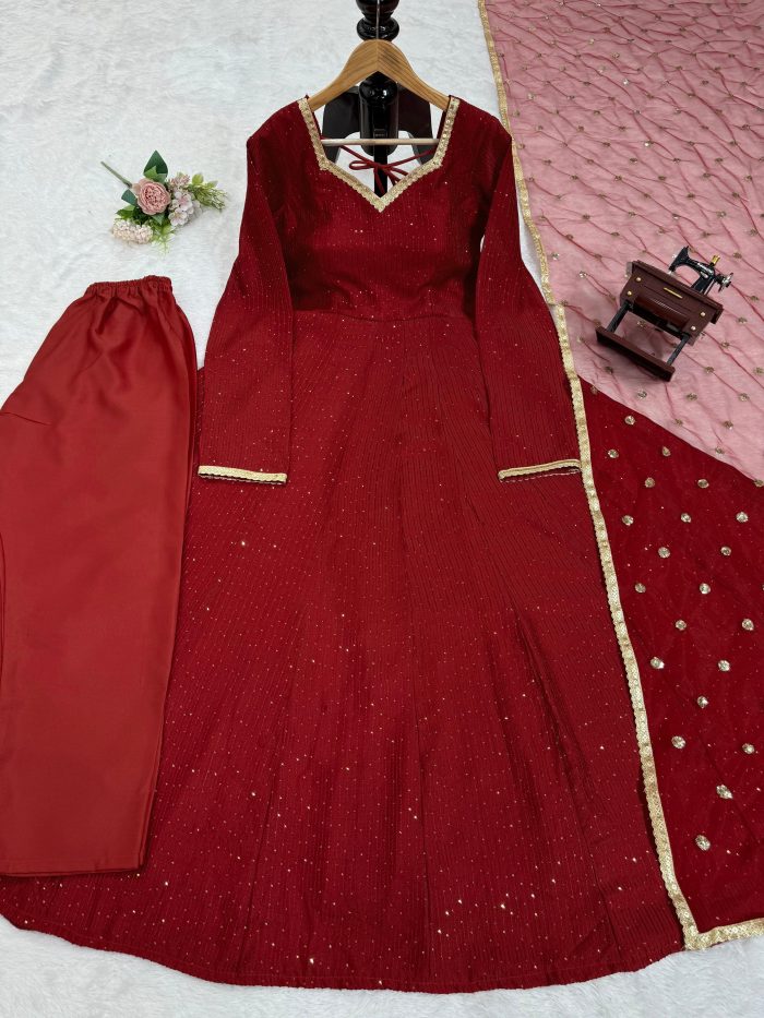 Crochet Work Anarkali - Image 6