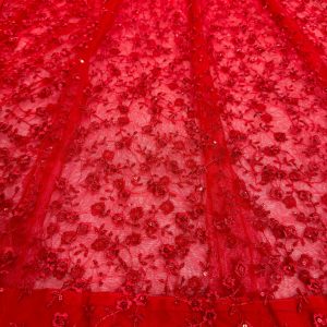 Designer Red Anarkali Set - Image 3