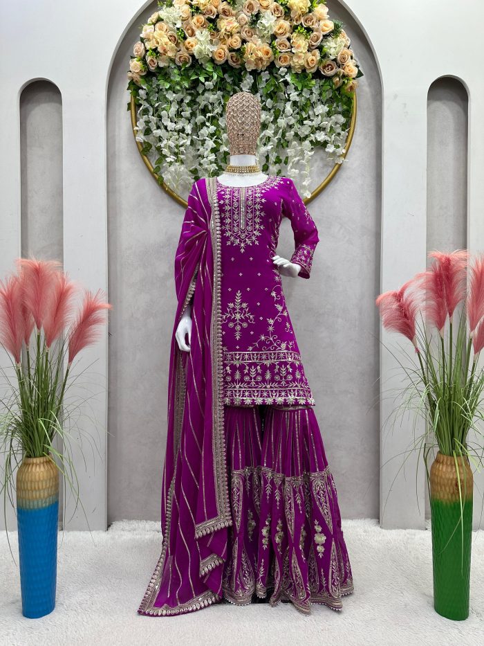 Designer Sharara Set - Image 11