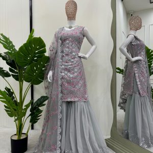 Designer Cocktail Sharara Set
