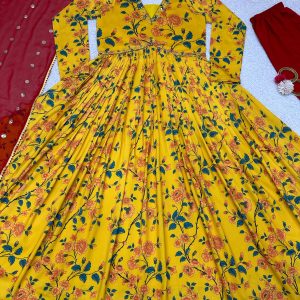 Floral Anarkali Set - Image 5