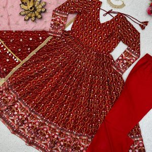 Fully Embroidered Anarkali Set - Image 5