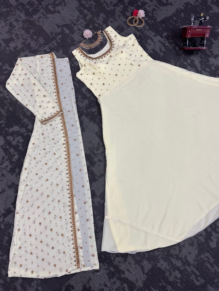 Anarkali with Shrug - Image 20