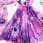 Floral Anarkali Dress in Organza