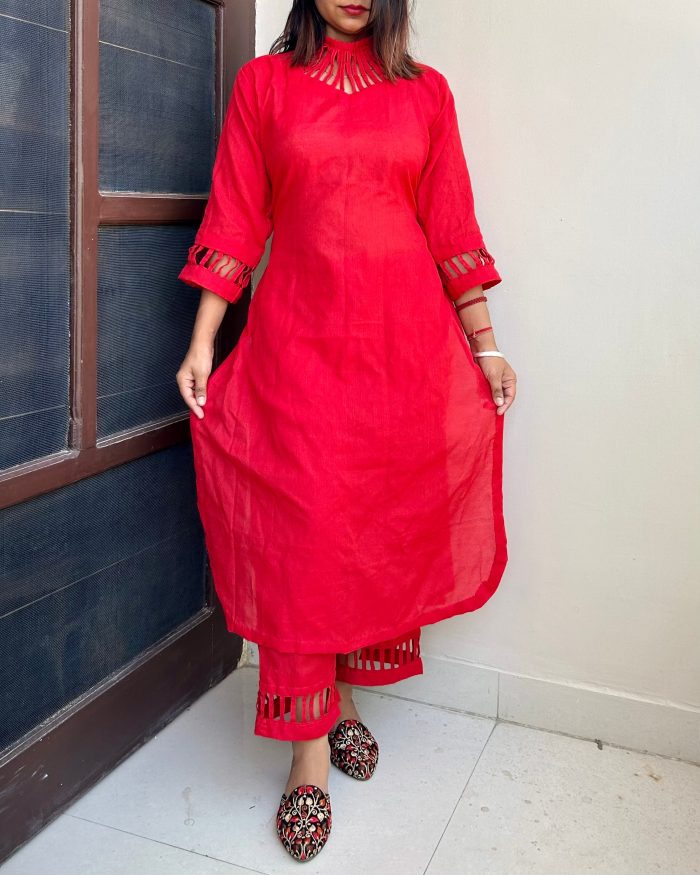 Stripes Style Kurta Set - Image 3
