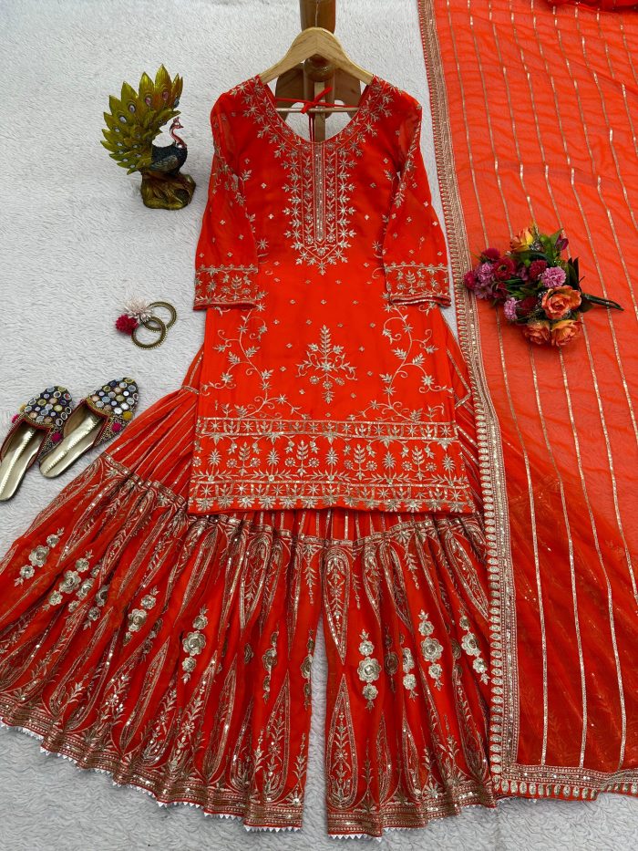Designer Sharara Set - Image 2