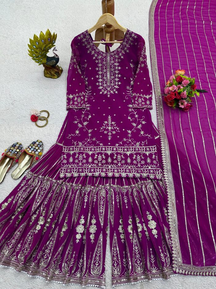 Designer Sharara Set - Image 12
