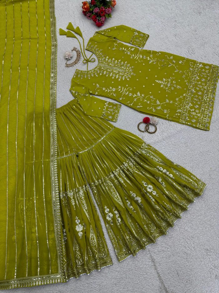 Designer Sharara Set - Image 9