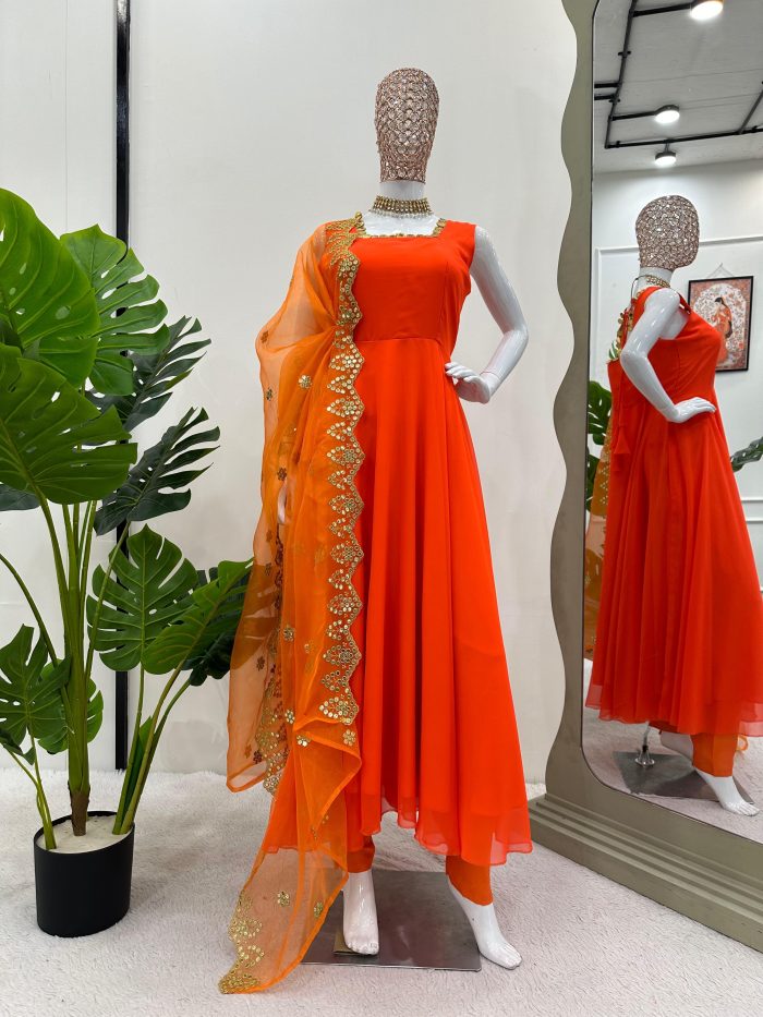 Anarkali with Designer Dupatta - Image 2