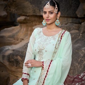 Heavy Thread Work Sharara Set - Image 15