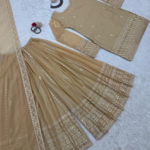 Embroidered Sharara Set - Image 5