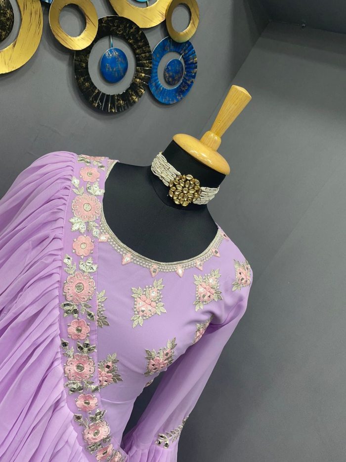 Anarkali with 3 way Dupatta - Image 3