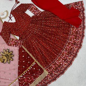 Fully Embroidered Anarkali Set - Image 6