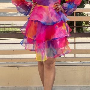 Tie n Dye Pink Ruffle Chic - Image 3