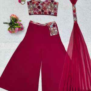 Palazzo Crop Top Set - Image 12