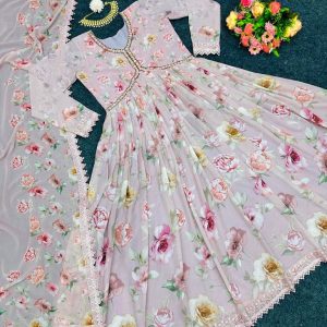 Floral Anarkali Set - Image 5