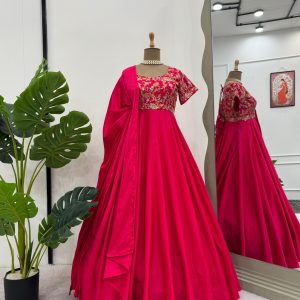 Embroidered Anarkali Set