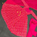 Bandhej Print Anarkali Set