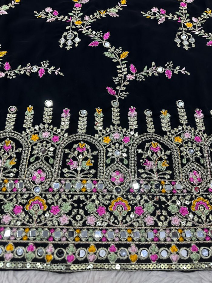 Embroidered Sharara Set - Image 3